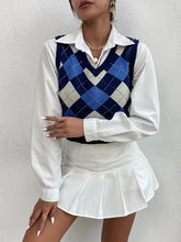 Camiseta interior de punto con rombos